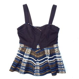 deletta peplum top